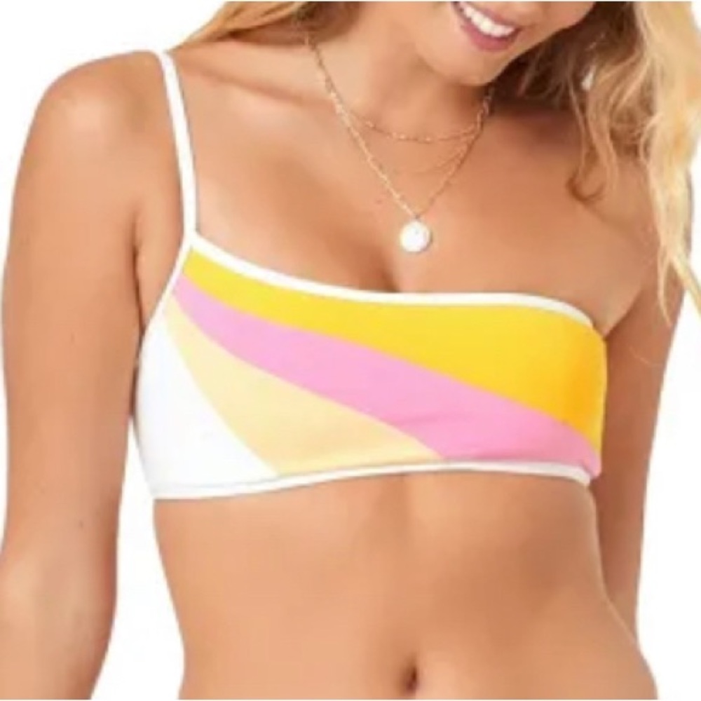 NWT L*Space Daybreak Top Size Large. Color Sunshine/Guava